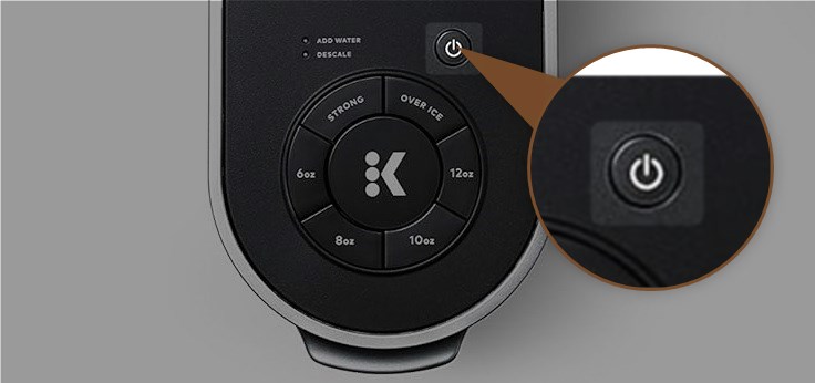 Keurig K910 Power button